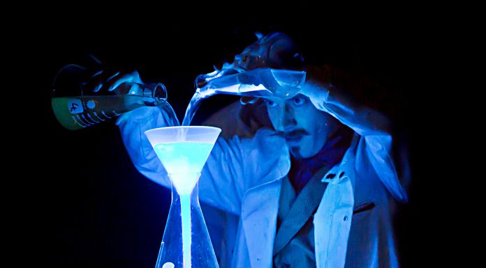 Local award-winning double act Morgan & West kick off explosive new science caper tour at Pegasus Theatre with a bang…..