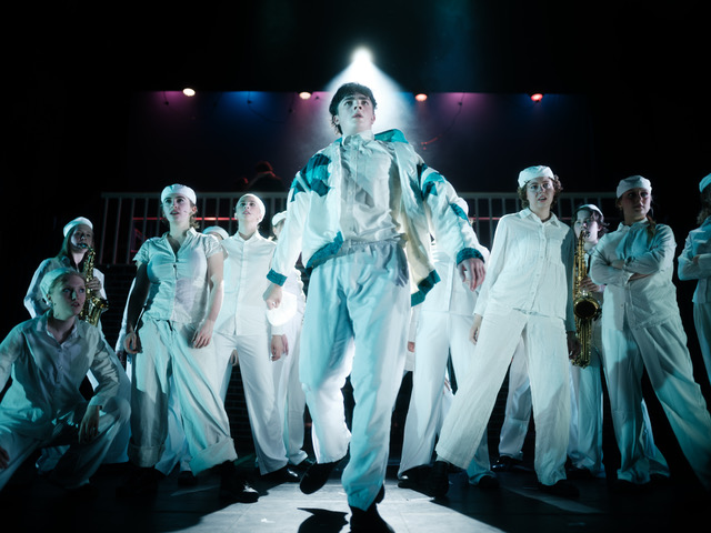 Ensemble of Our House - Cross Keys Productions - Oxford Playhouse - photo Freddie Houlahan