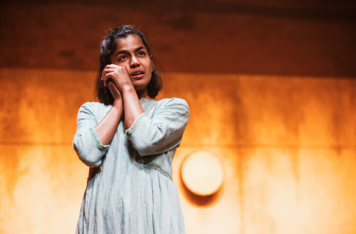 Linnea Berthelsen plays 'She' in 'Darkling' - a Bush Theatre and ATC production at Bush Theatre._pic by Alex Brenner__12_9076_dx_s